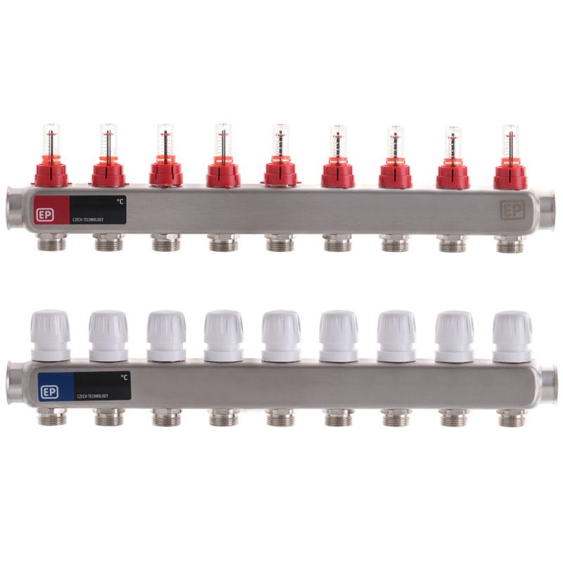 

Коллекторный блок с расxодомерами на 9 выходов EUROPRODUCT EP.S1110-09(EP4985) (ST701759)