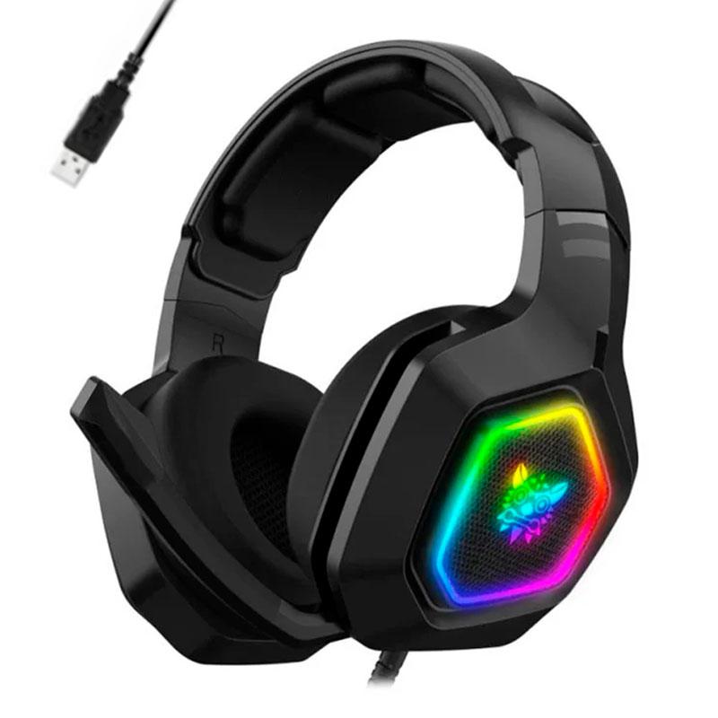 

Игровые наушники Onikuma K10 USB 7.1 с микрофоном и LED RGB подсветкой проводные Black (K10-7)