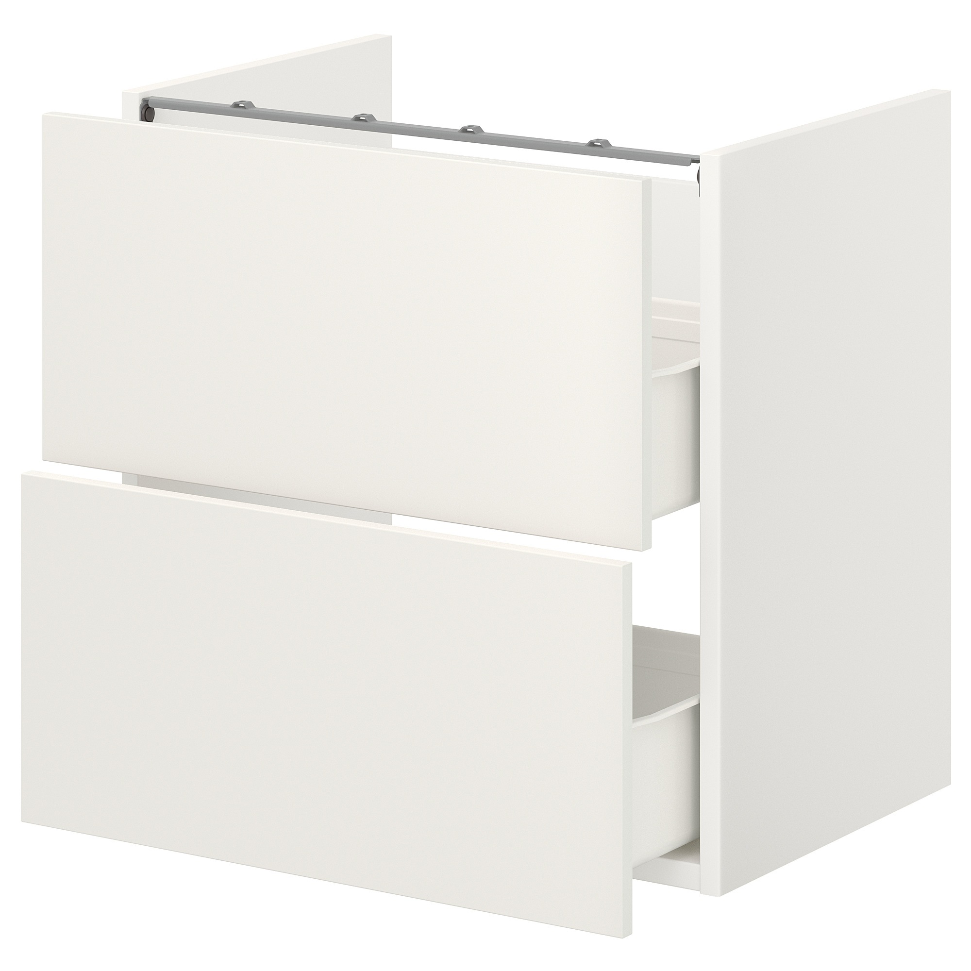 

Шкафчик для умывальника с 2 ящиками IKEA ENHET белый 093.223.41