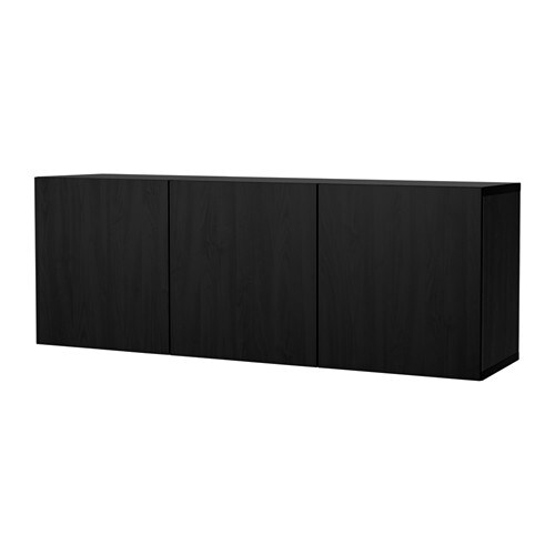 

Комбинация настенных шкафов IKEA БЕСТО черно-коричневый черно-коричневый 392.316.03