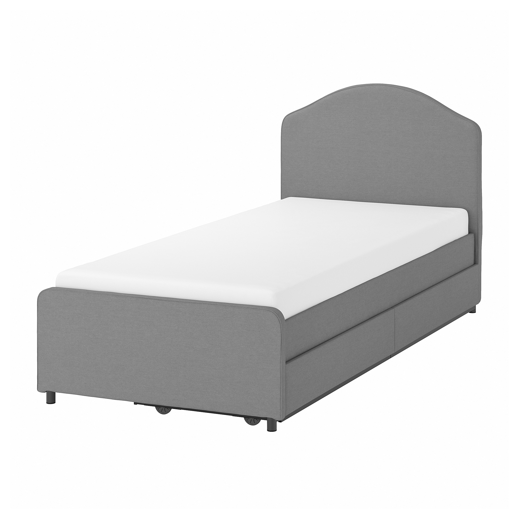 

Кровать мягкая IKEA ХАУГА висле серый 593.365.95
