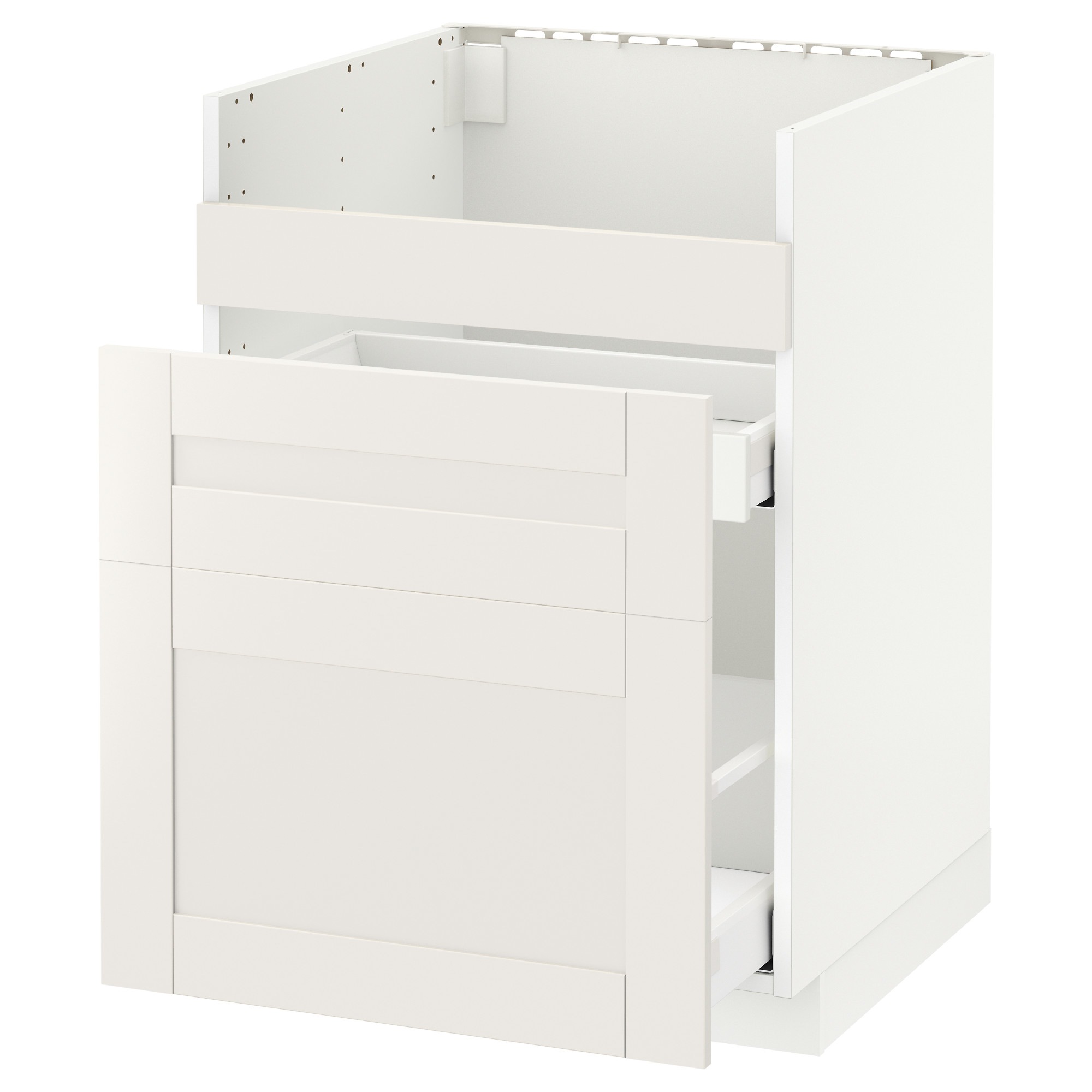 

Szafka pod zlew HAVSEN / 3fr / 2sz IKEA МЕТОД максимера белая 092.805.10