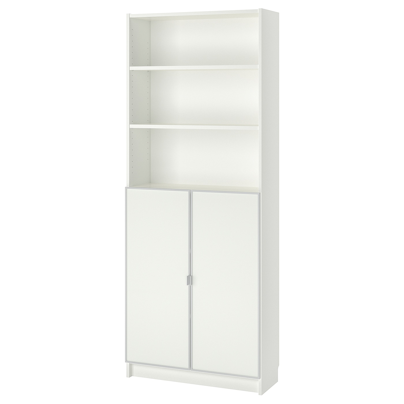 

Шкаф книжный со стеклянными дверьми IKEA БИЛЛИ / МОРЛИДЕН белый 992.920.28