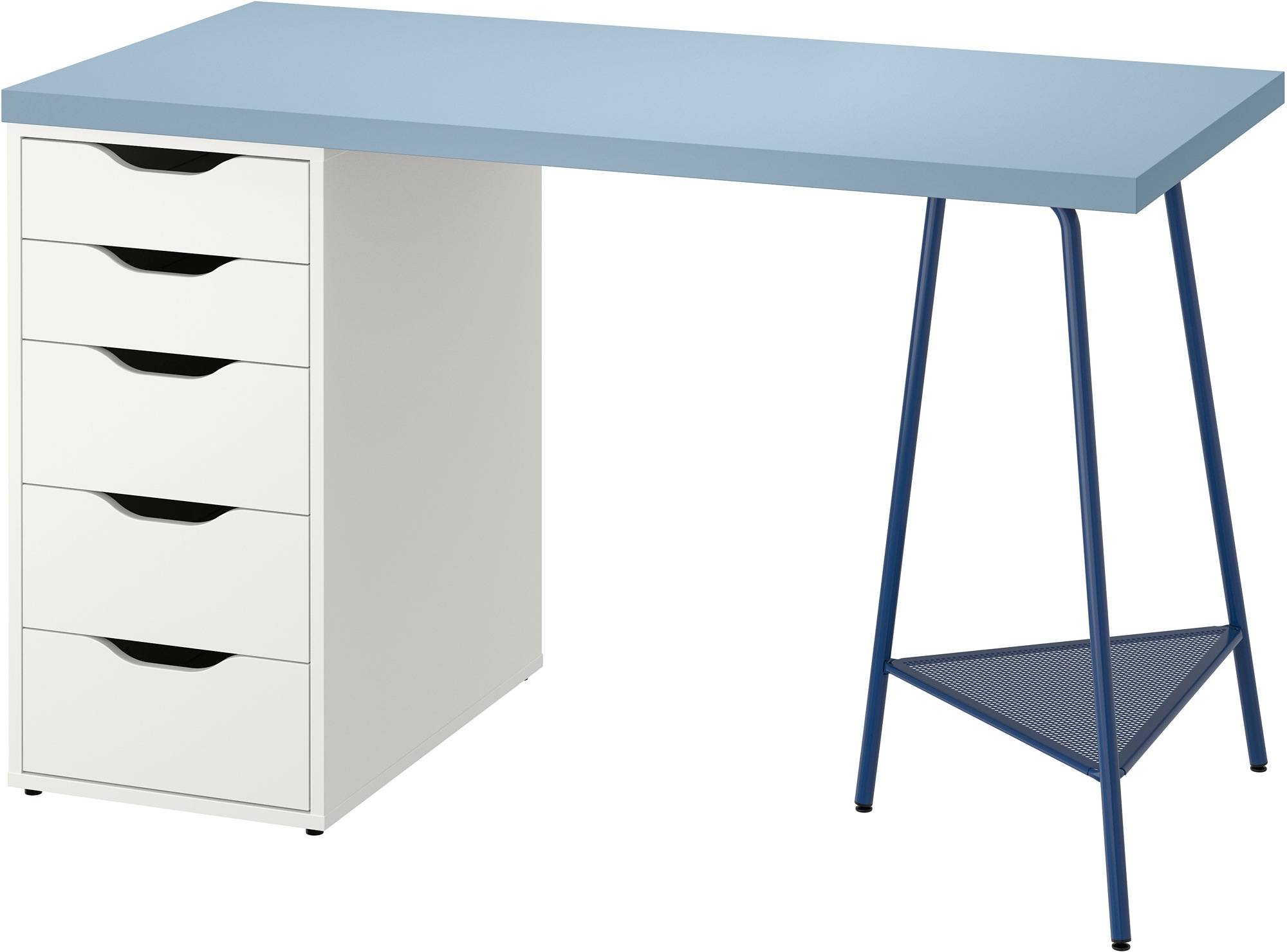 

Письменный стол IKEA ЛАГКАПТЕН / АЛЕКС синий 094.179.85