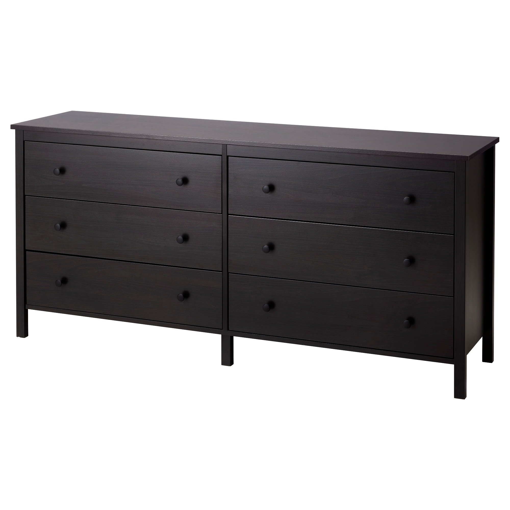 

Комод с 6 ящиками IKEA KOPPANG черно-коричневый 004.811.22
