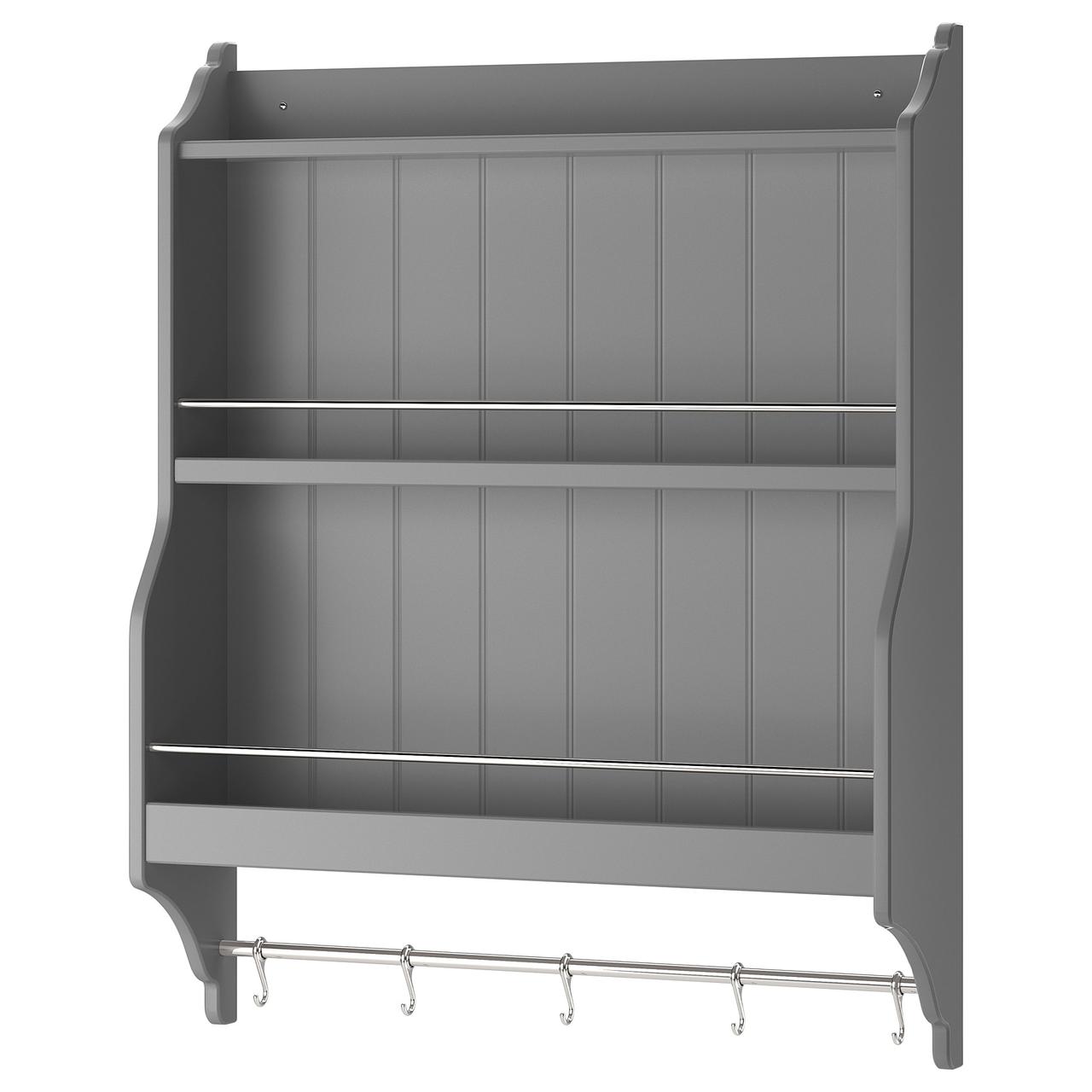 

Полка для тарелок IKEA ТОРНВИКЕН серый 003.944.22