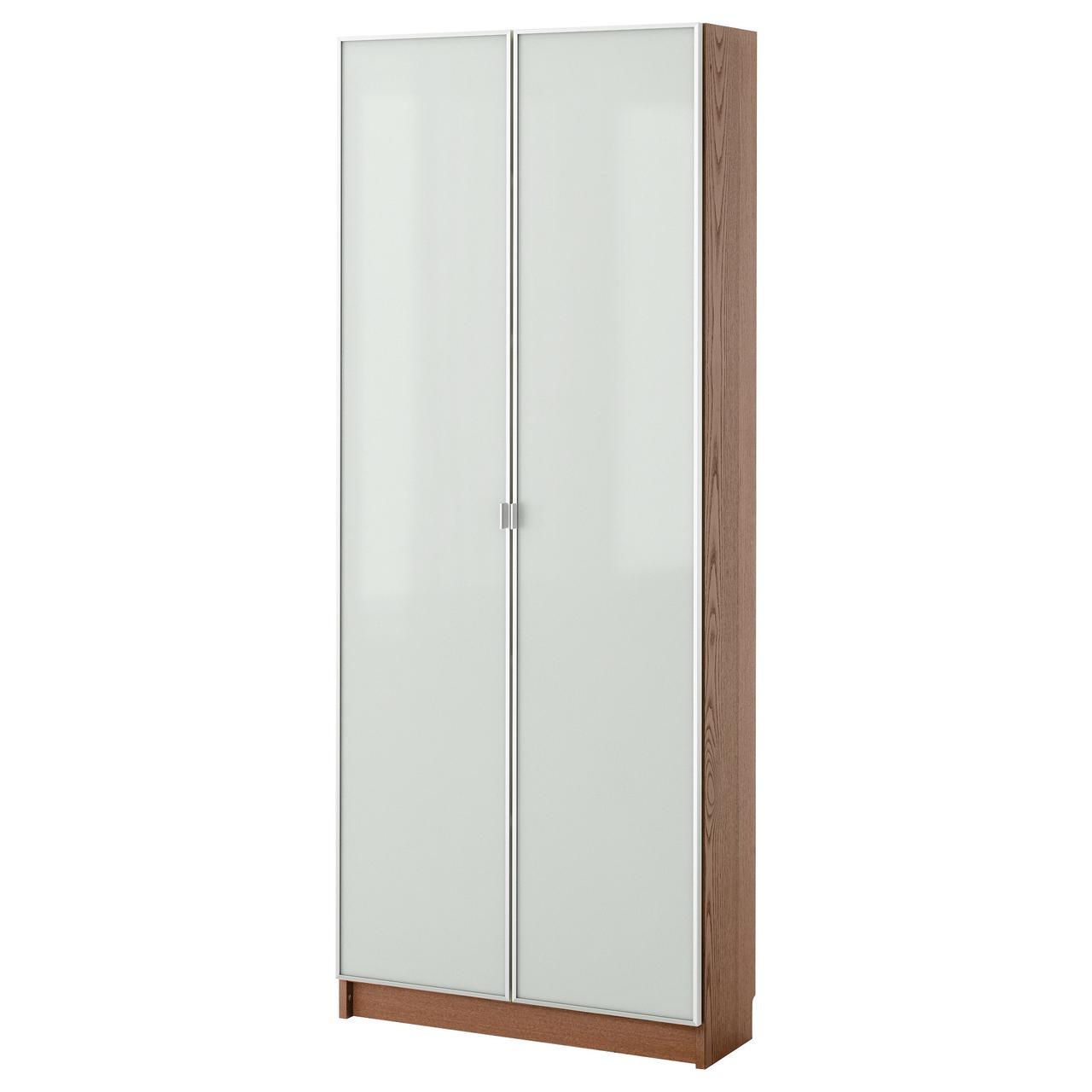 

Стеллаж IKEA БИЛЛИ / МОРЛИДЕН коричневый ясеневый шпон 391.556.23