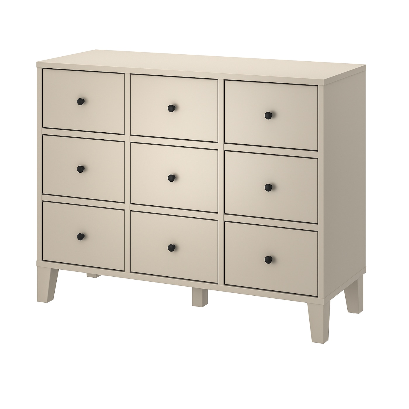 

Комод с 9 ящиками IKEA БРЮГГИА бежевый 304.693.07