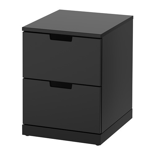 

Комод с 2 ящиками IKEA НОРДЛИ антрацит 292.398.31