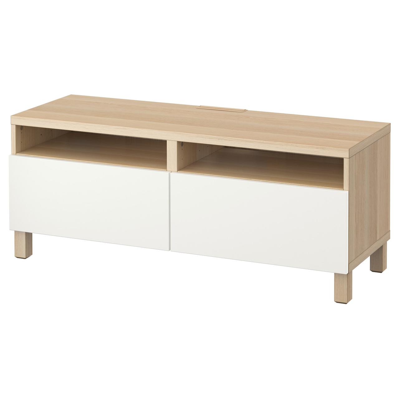 

Тумба для ТВ с ящиками IKEA БЕСТО под беленый дуб 691.882.45