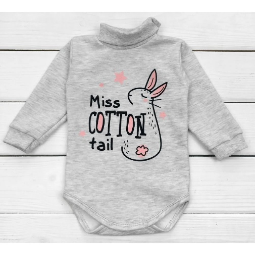 

Боди гольф Malena Miss Cotton 68 см Серый Футер 07956