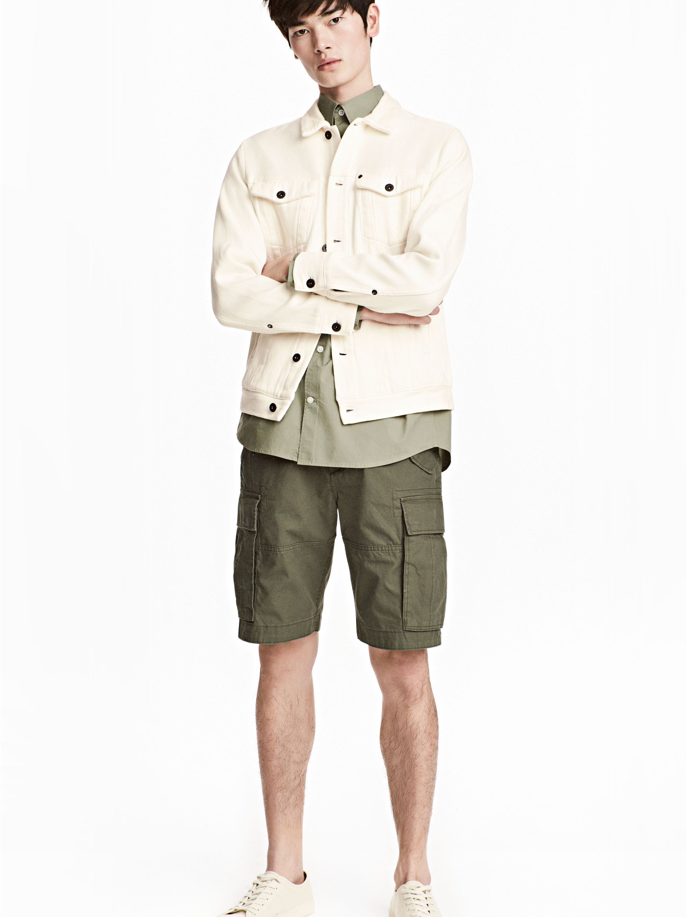

Шорты H&M 2596093-ABTE-ABTE 31 Болотные