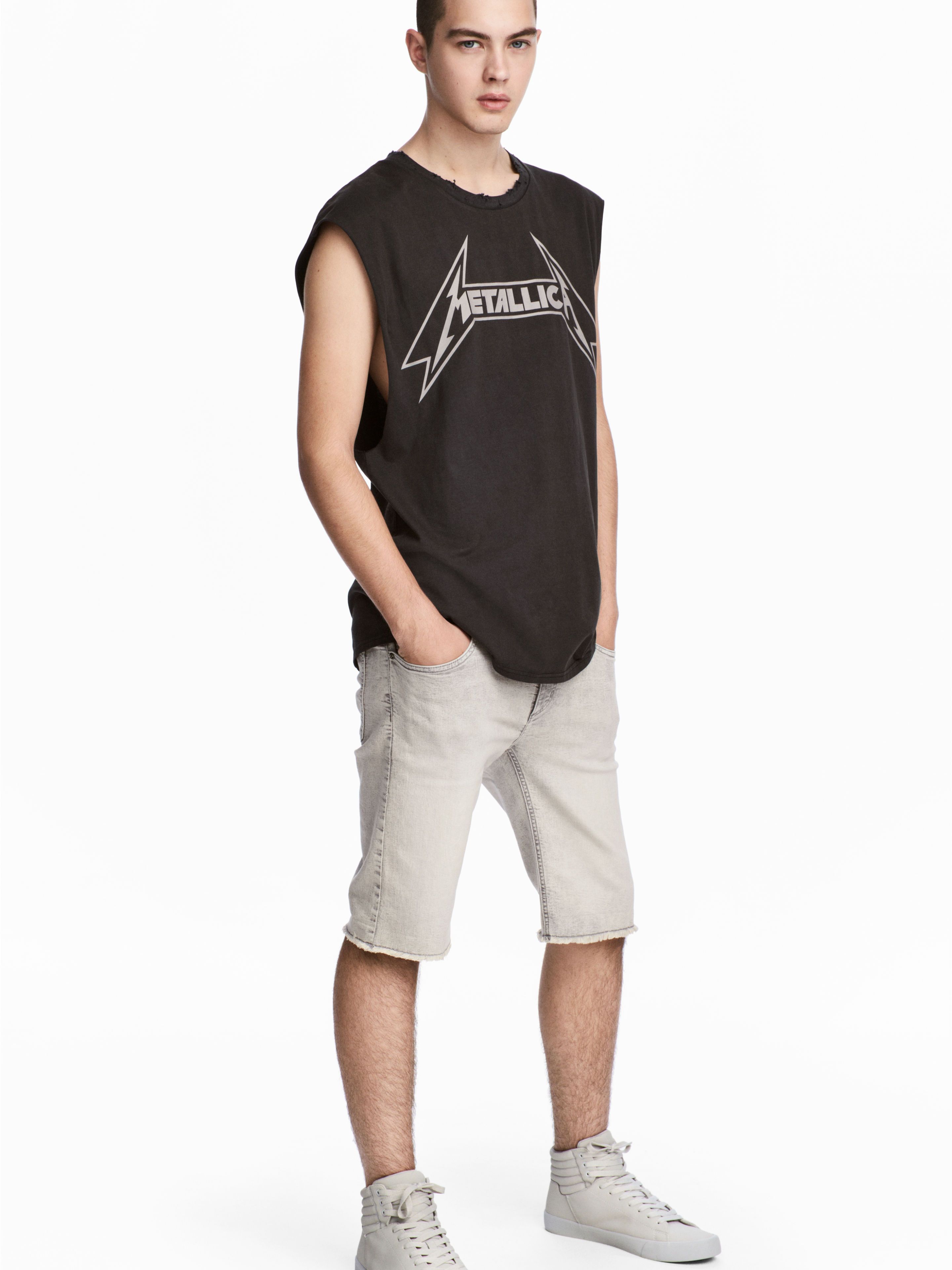 

Шорты джинсовые H&M 4730426-AAXA 30 Серо-белые