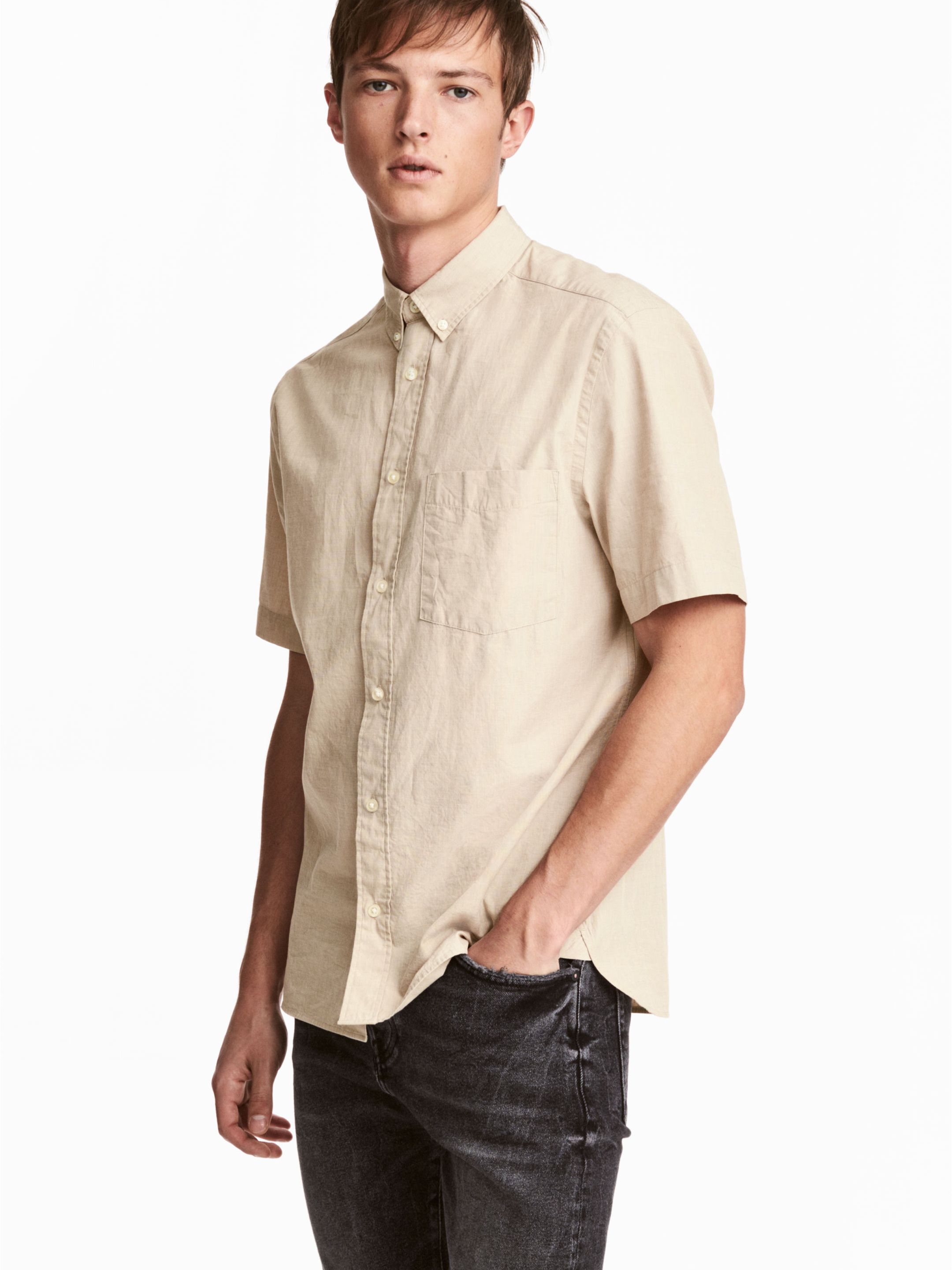 

Рубашка H&M 4816365-ABAK M Молочная
