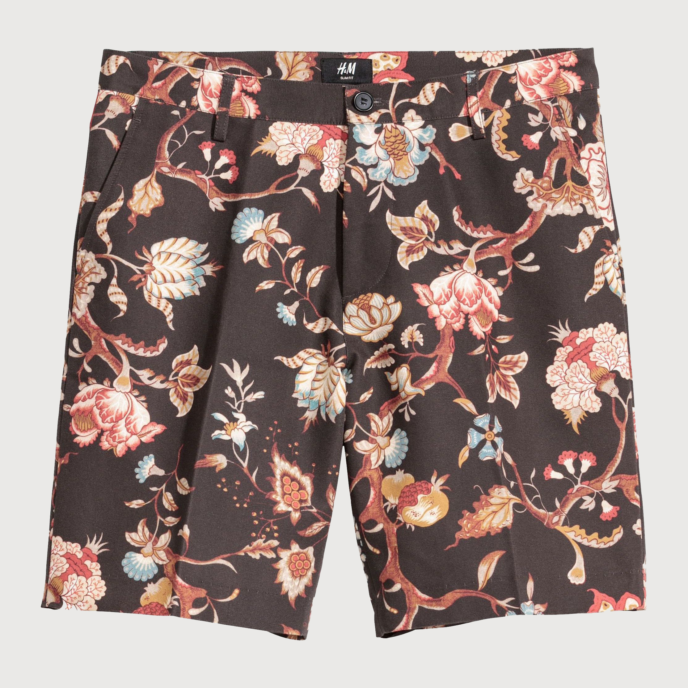 

Шорты H&M 6024147-ADMZ 46 Черные в узоры