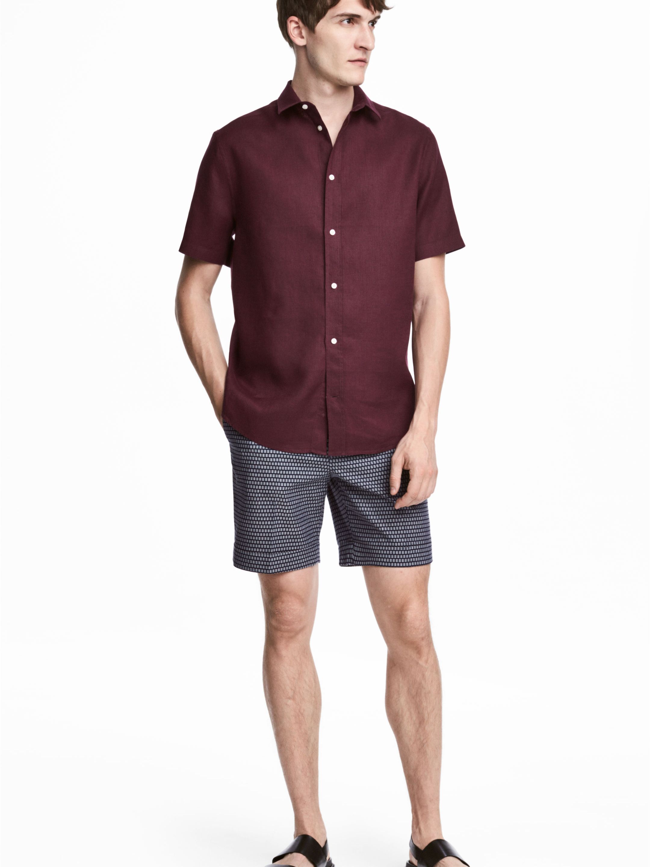

Шорты H&M 4068745-ADBX 56 Серо-синие в клетку