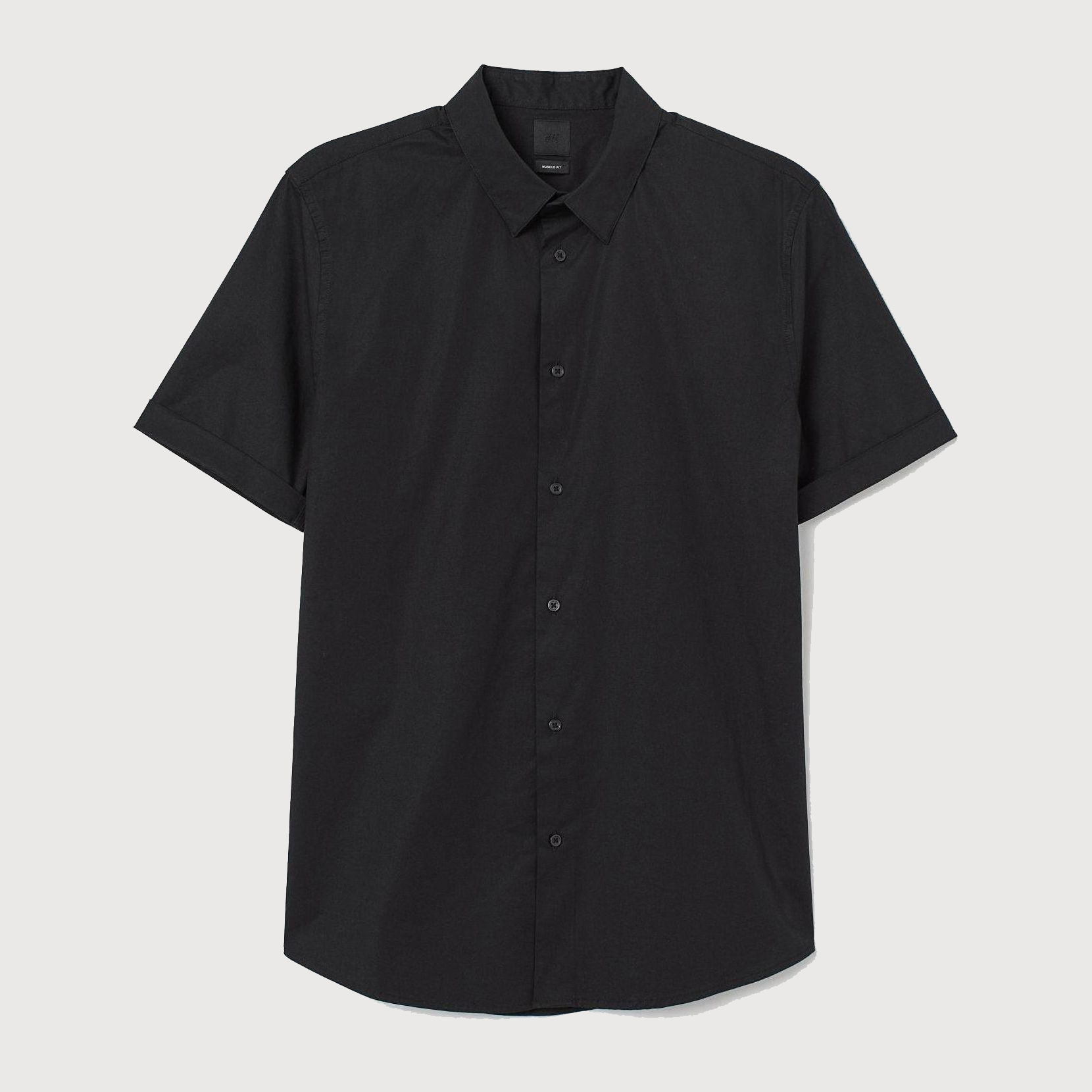 

Рубашка H&M 6183299-AAAD XS Черная
