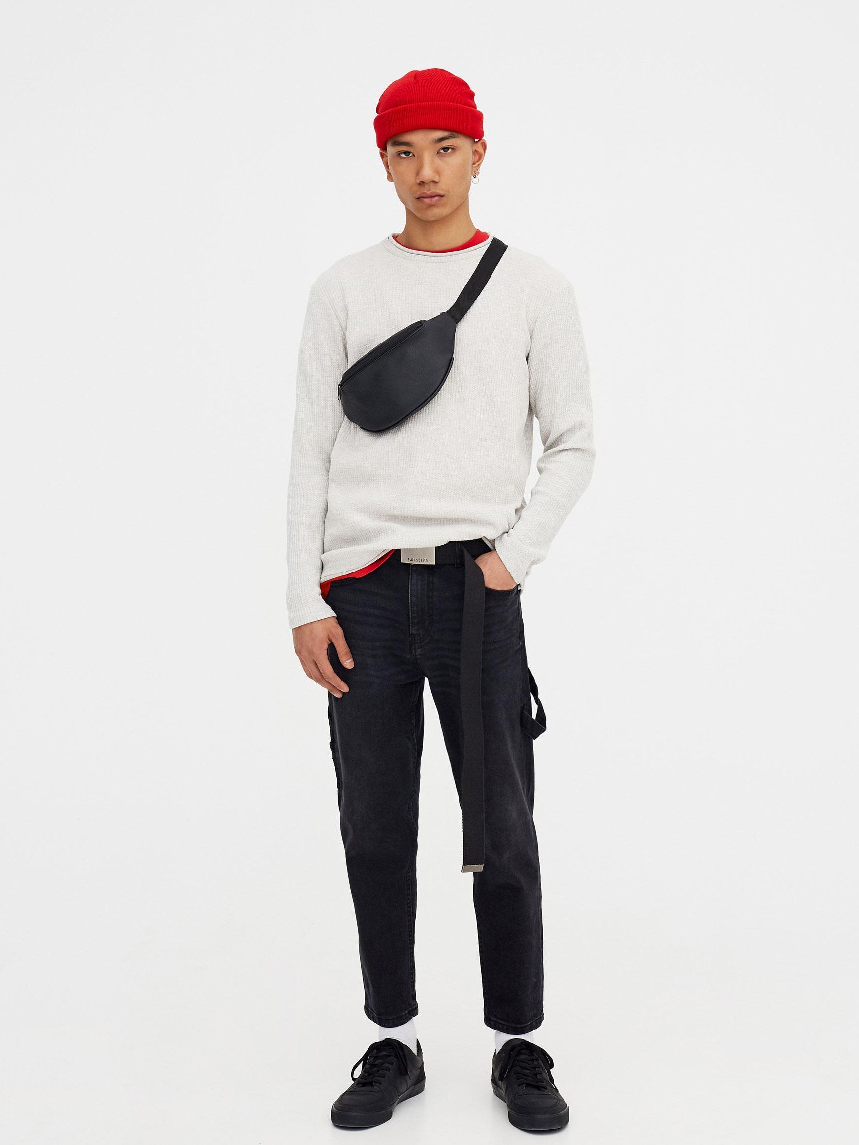 

Джемпер Pull & Bear 5593/534/803-ACWW L Светло-серый