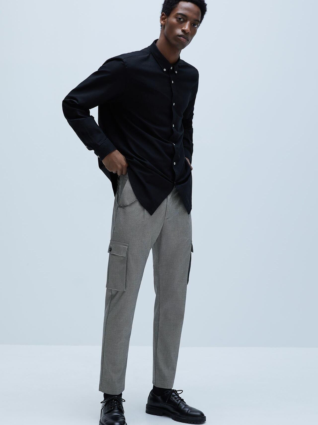 

Брюки Zara 7545/453/802-ABKU 44 Серые