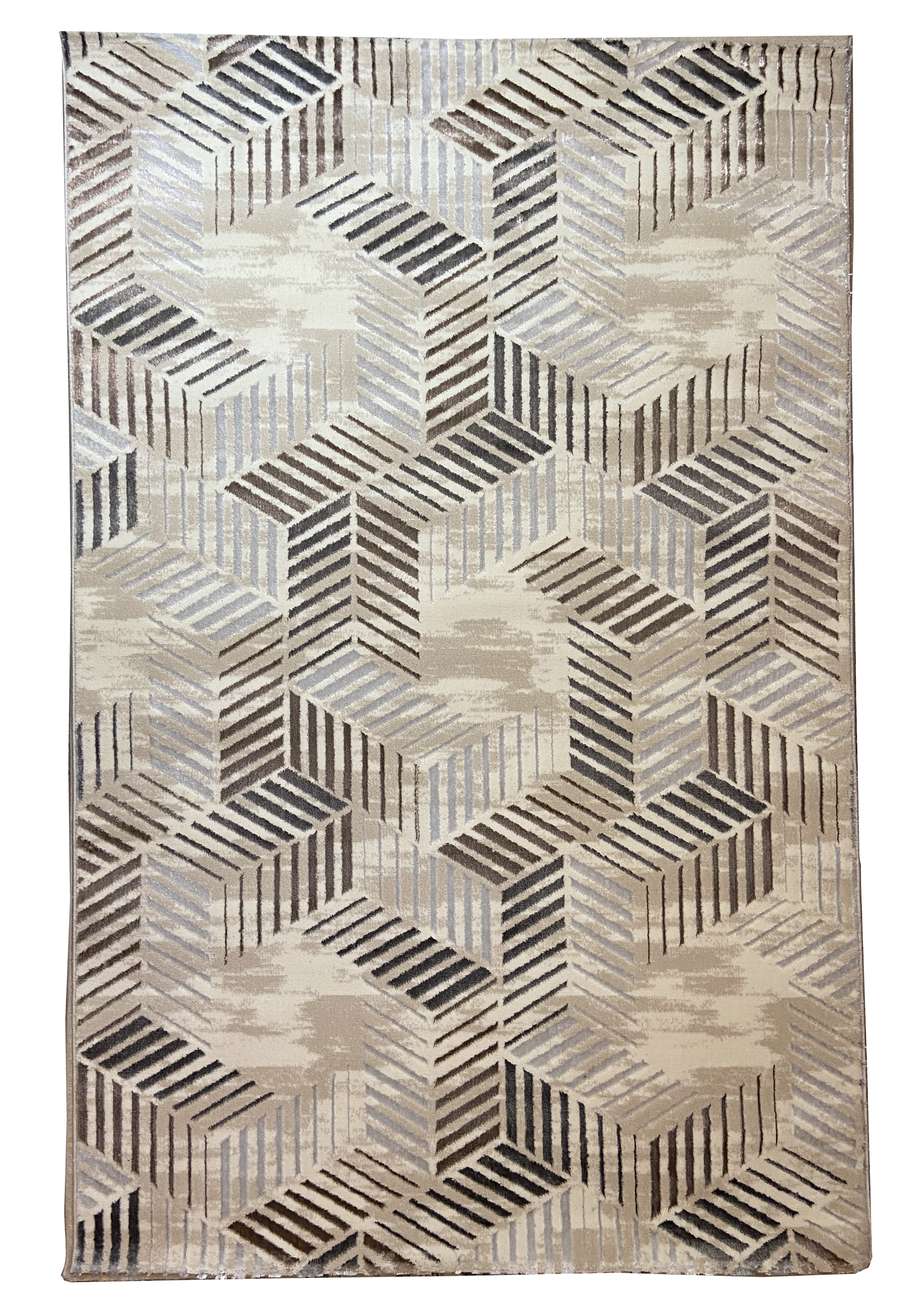 

Ковер с комбинированым ворсом и термоусадкой OPTIMA 1.5х2.3м. BEIGE 3751A