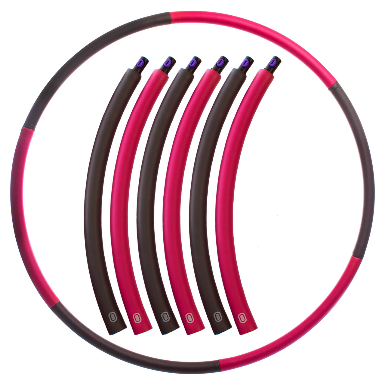 

Обруч массажный хула хуп Hula Hoop My Fit SP-Planeta FI-1555 диаметр 90 см Pink-Grey