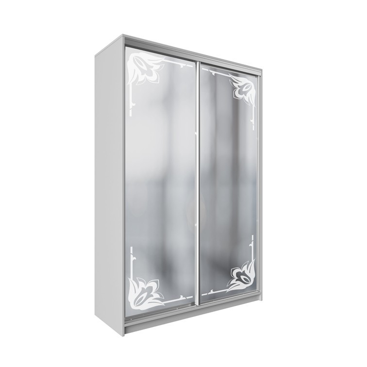 

Шкаф-купе ДЕКОР SM02 Р0216 Зеркало 240 x 190 x 60 см двухдверный Аляска белая