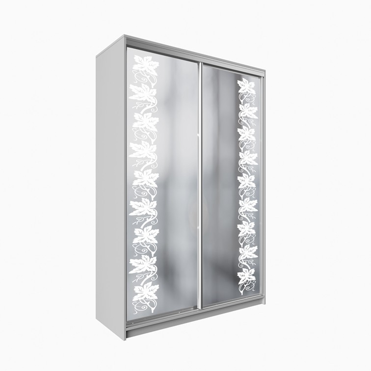 

Шкаф-купе ДЕКОР SM02 Р0212 Зеркало 240 x 200 x 60 см двухдверный Аляска белая