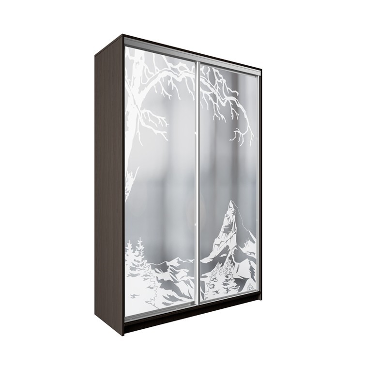 

Шкаф-купе ДЕКОР SM01 Р0179 Зеркало 240 x 100 x 60 см двухдверный Венге Магия
