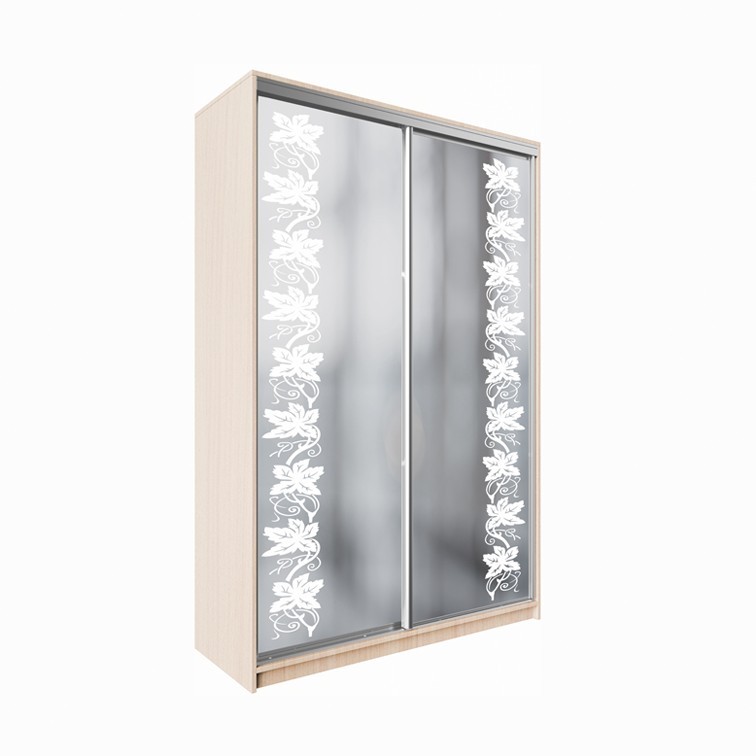 

Шкаф-купе ДЕКОР SM01 Р0212 Зеркало 240 x 170 x 60 см двухдверный Дуб молочный