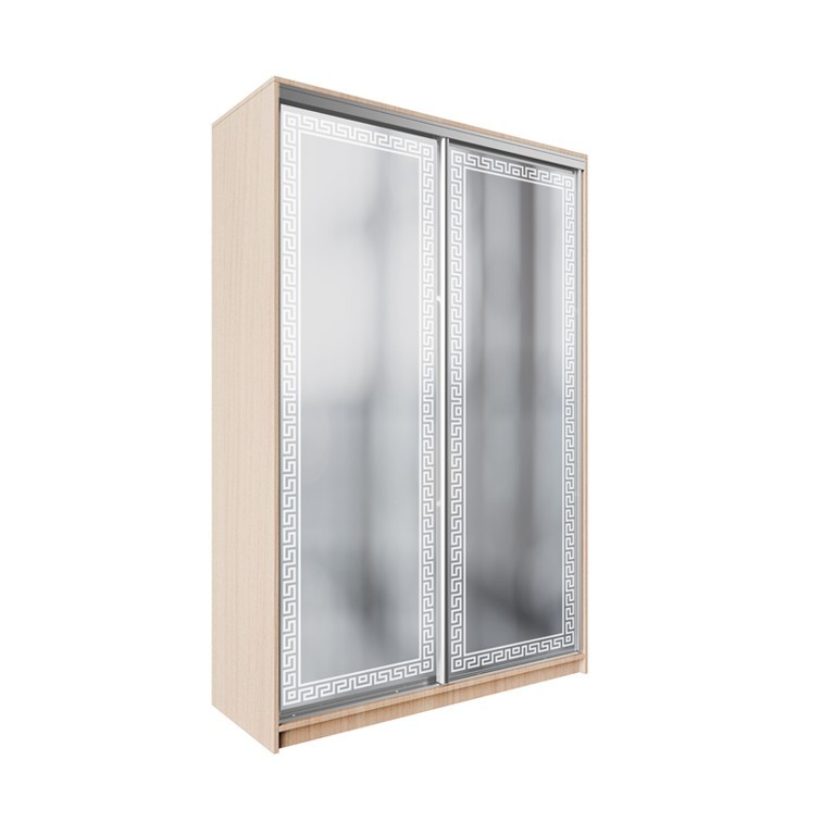 

Шкаф-купе ДЕКОР SM01 Р0263 Зеркало 240 x 170 x 60 см двухдверный Дуб молочный