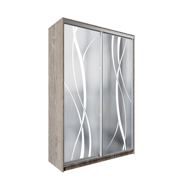 

Шкаф-купе ДЕКОР SM01 Р0116 Зеркало 240 x 110 x 60 см двухдверный Дуб сонома трюфель