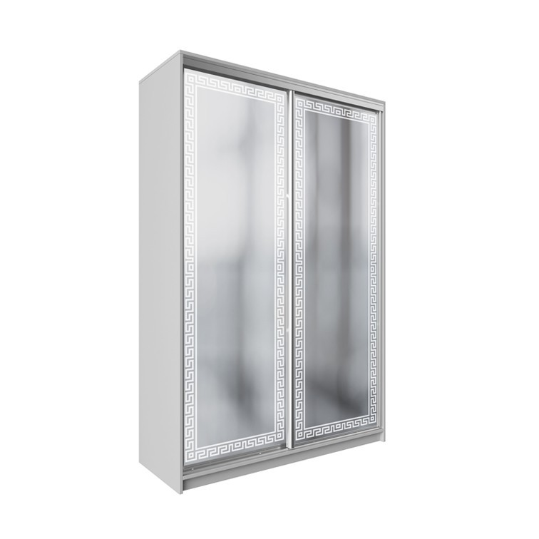 

Шкаф-купе ДЕКОР SM01 Р0263 Зеркало 240 x 180 x 60 см двухдверный Аляска белая
