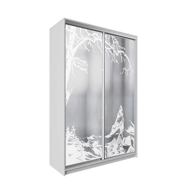 

Шкаф-купе ДЕКОР SM02 Р0179 Зеркало 240 x 200 x 60 см двухдверный Аляска белая