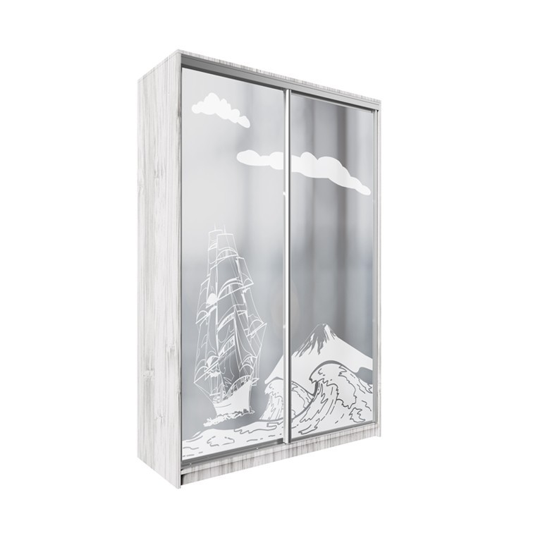 

Шкаф-купе ДЕКОР SM01 Р0219 Зеркало 240 x 170 x 60 см двухдверный Аляска