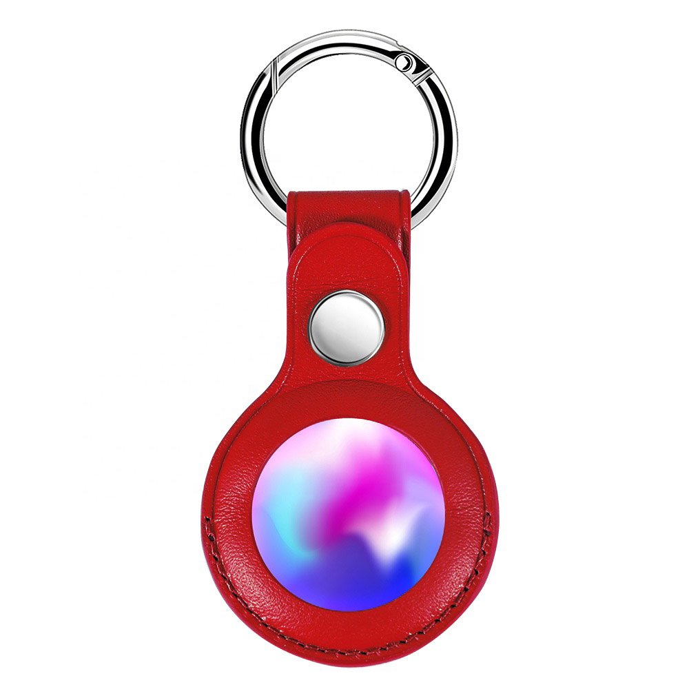 

Брелок Yosyn Leather Key Ring для AirTag с кольцом для ключей красный