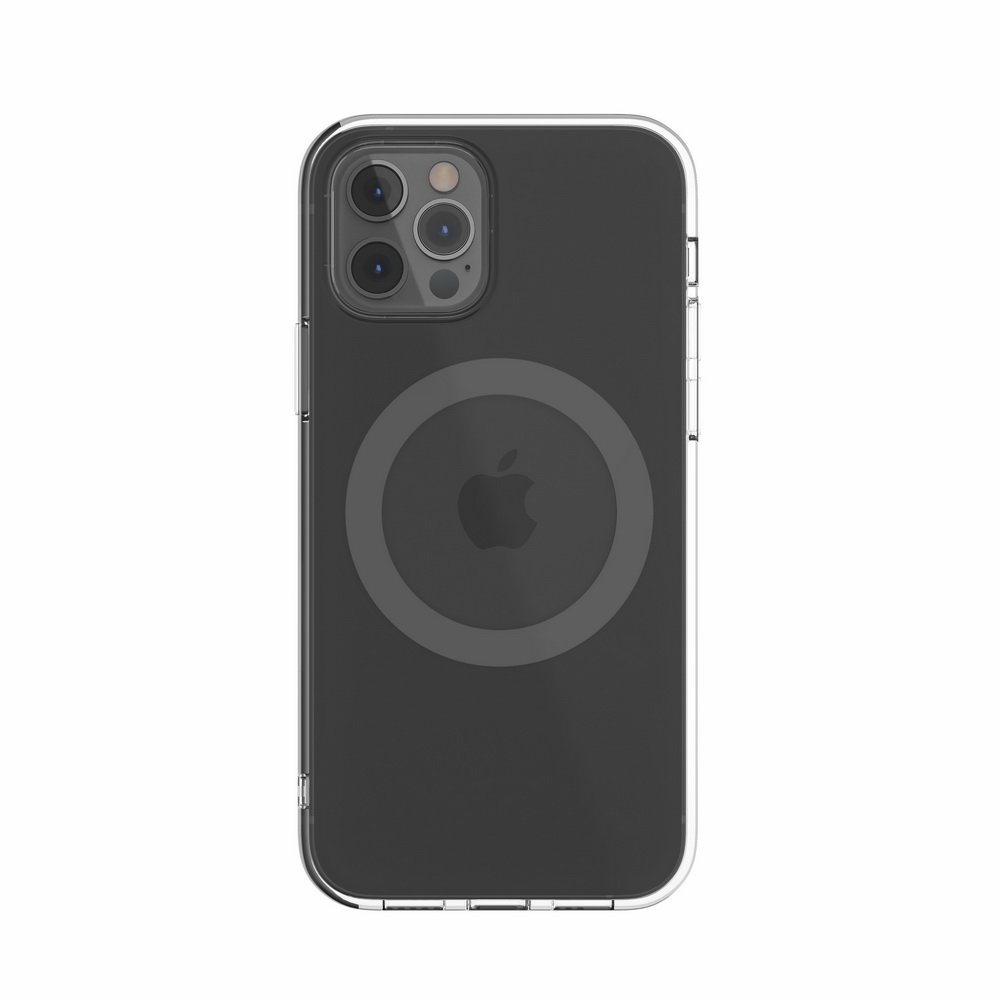 

Чехол Switcheasy MagClear для iPhone 12/12 Pro прозрачный + серый (GS-103-122-225-102)
