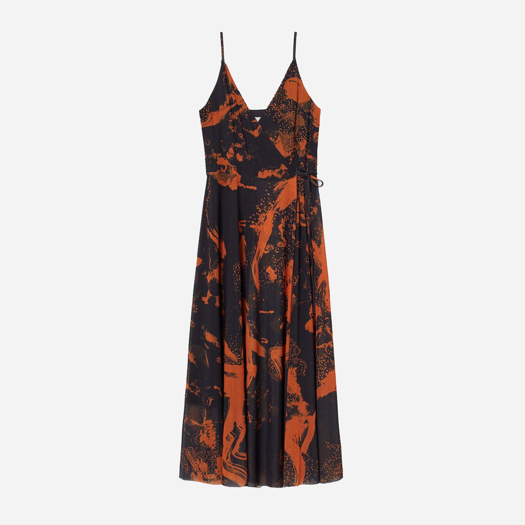 

Сарафан H&M 9160312-ABBM M Черный с оранжевым