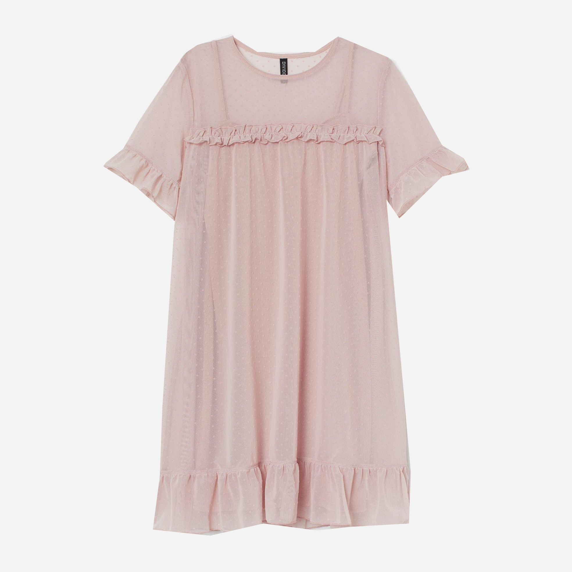 

Платье H&M 8629562-ACUH XS Бледно-розовое