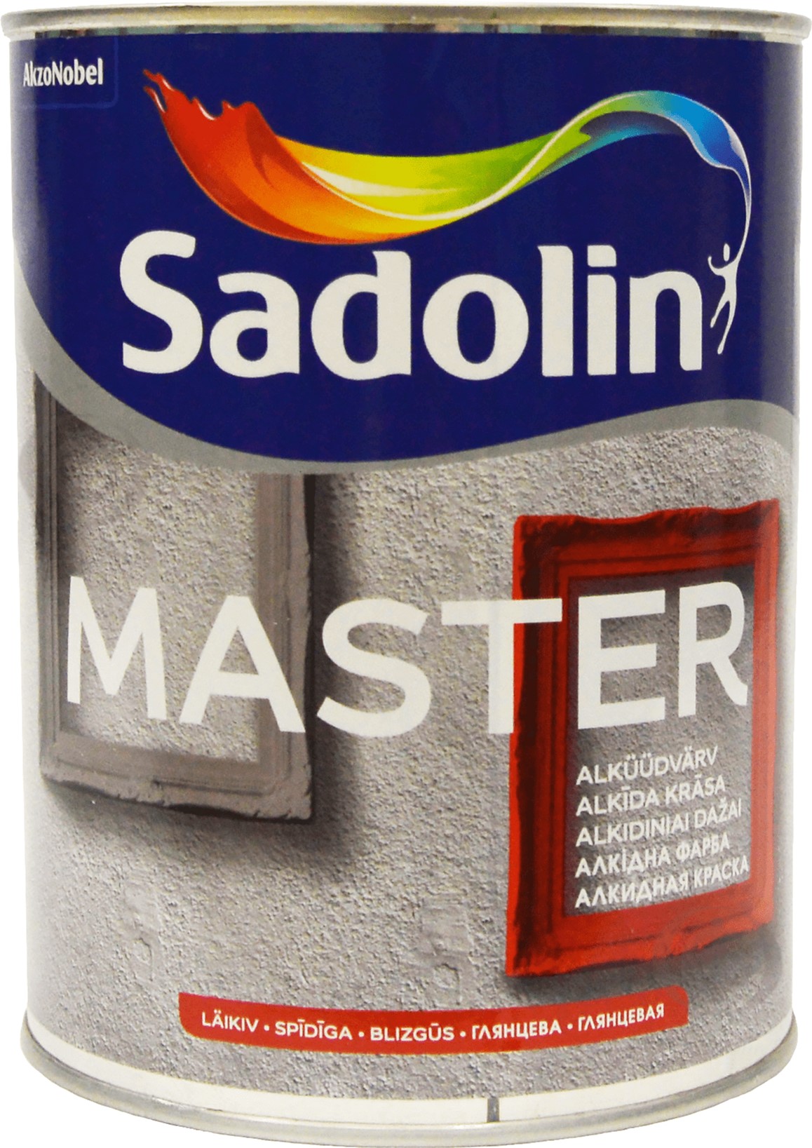 

Краска Sadolin Master 90 - высокоглянцевая алкидная краска для дерева и металла, белая, BW, 1 л (5181238)