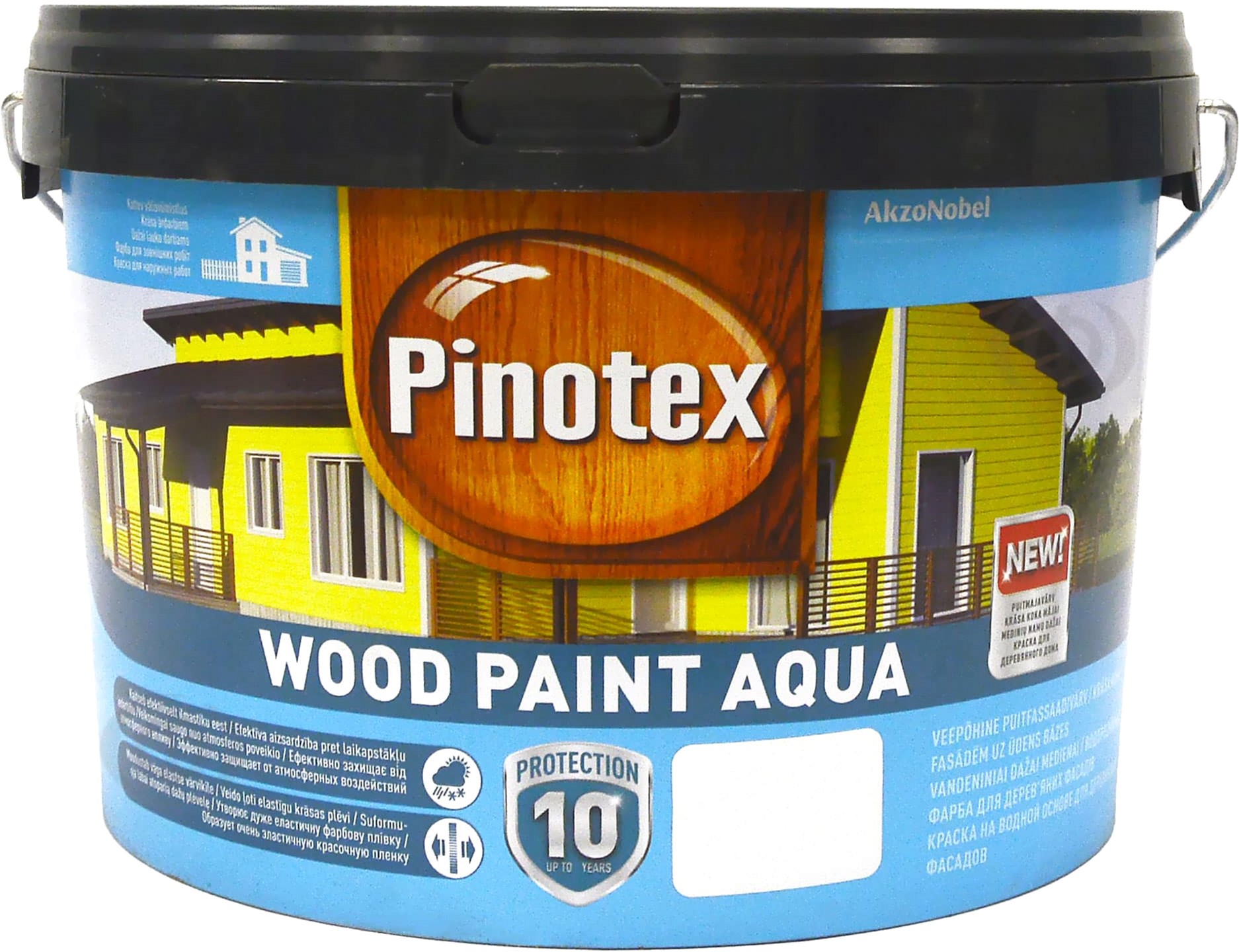 

Краска Pinotex Wood Paint Aqua - полуматовая водная краска для дерева, атмосферостойкая, зеленая, 2.5 л (5555705)