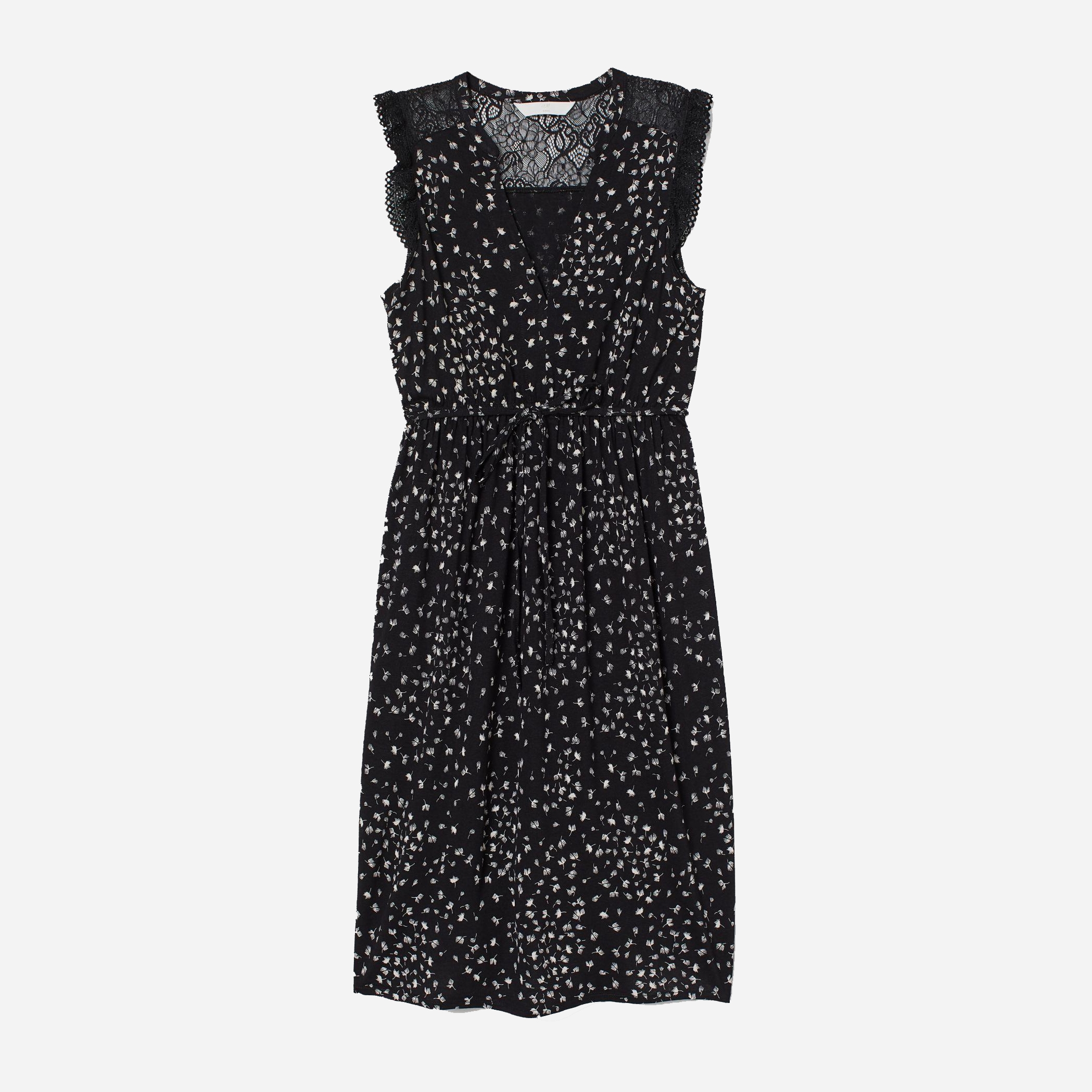 

Платье для беременных H&M 7751840-ACRV S Черное с белым