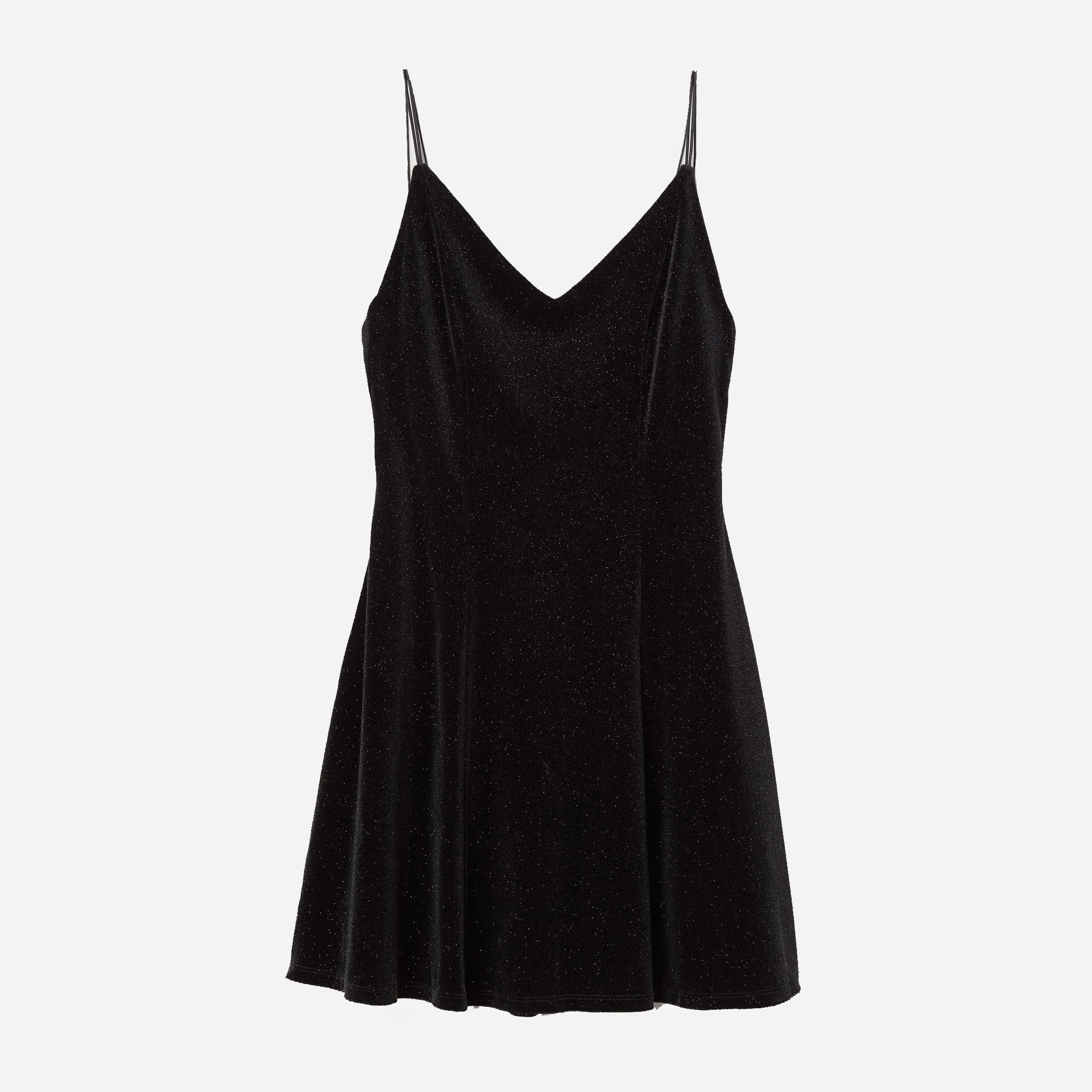 

Платье H&M 7740050-ABFJ M Черное с серебристым