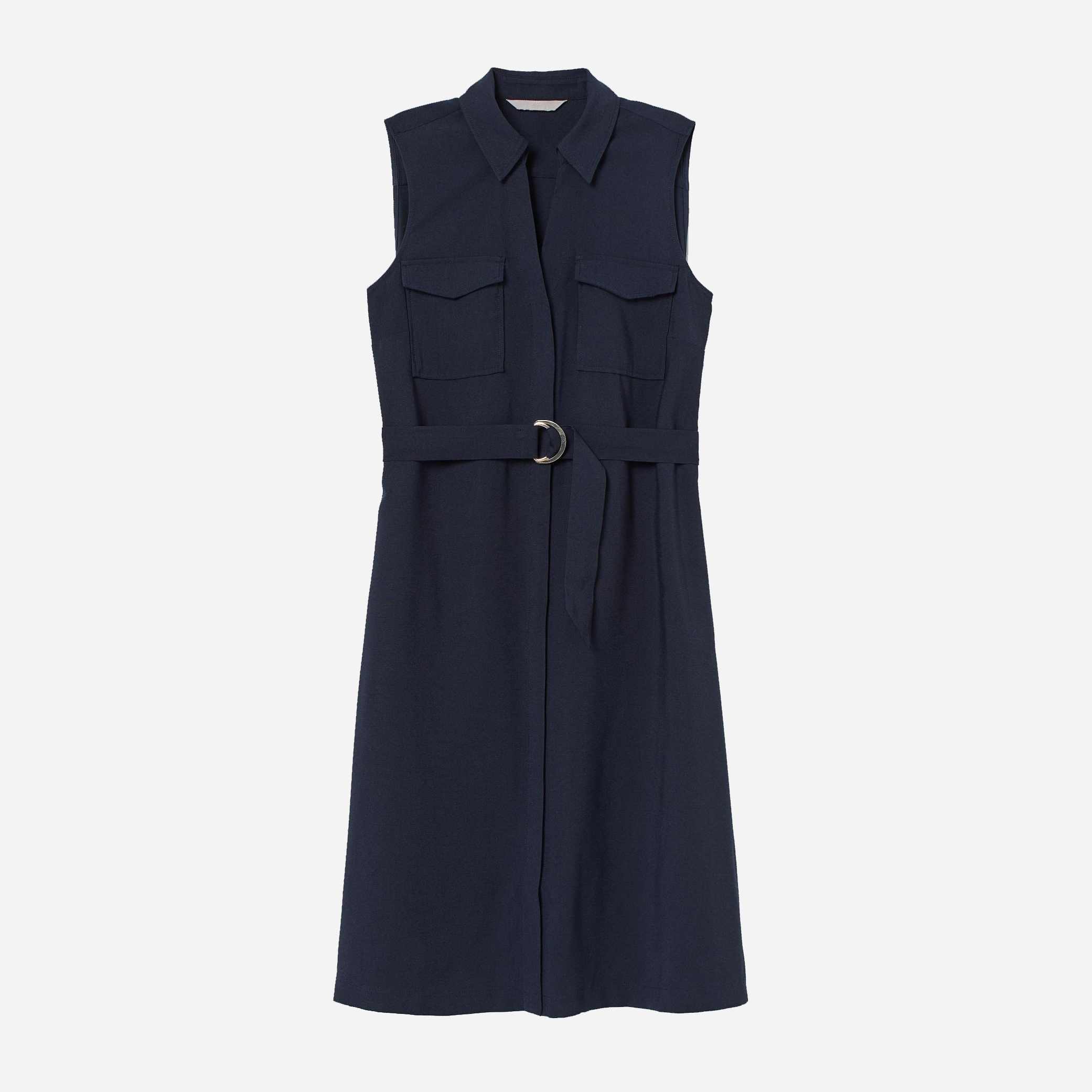 

Платье H&M 7664410-AAQJ 34 Темно-синее