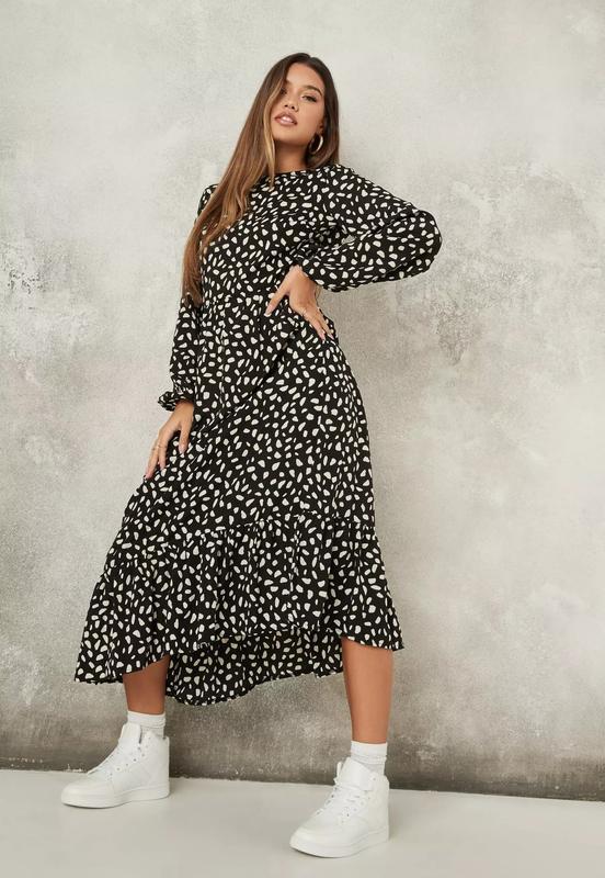 

Платье Missguided миди  черное, Платье Missguided миди XS черное