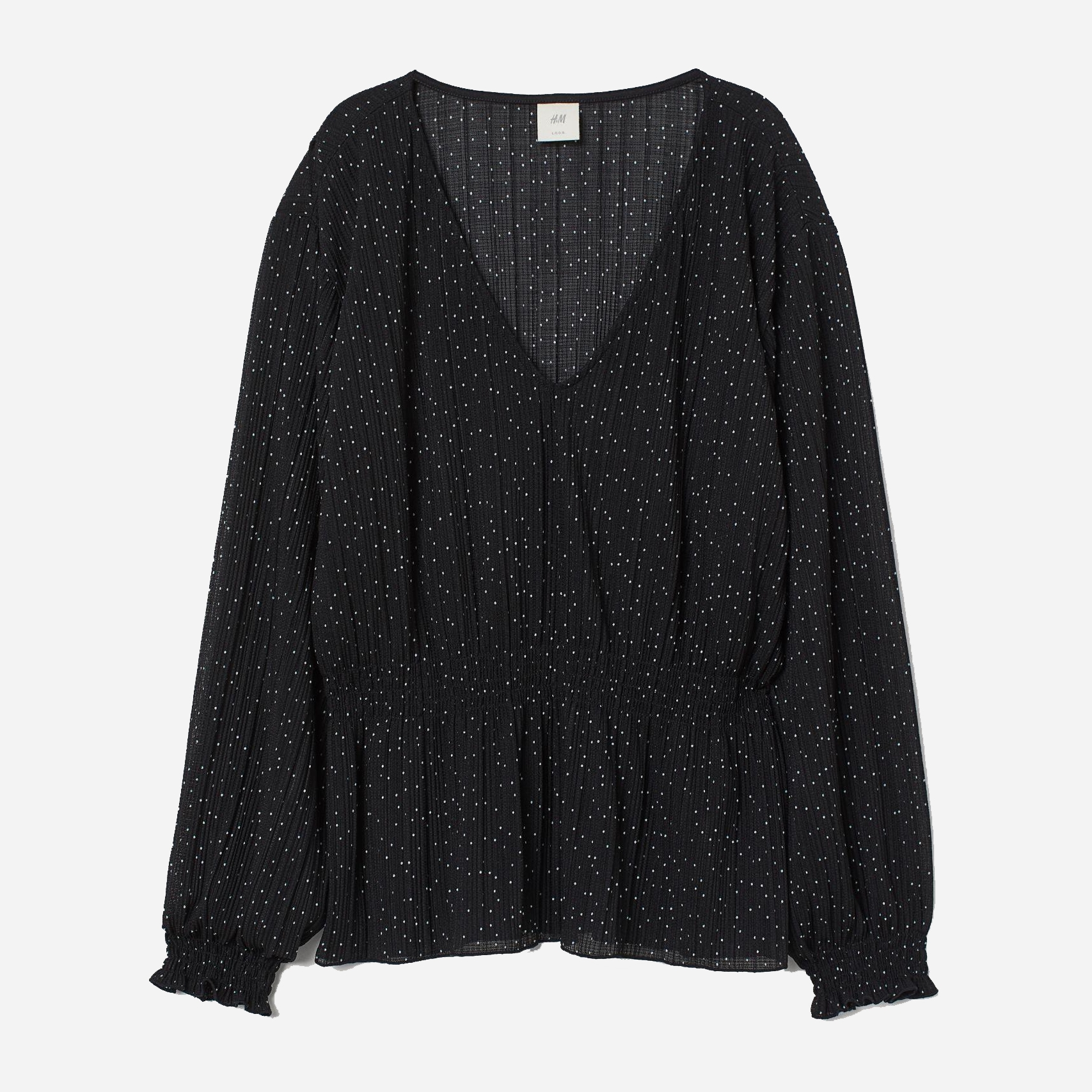 

Блузка H&M 7976240-AANX S Черная с белым