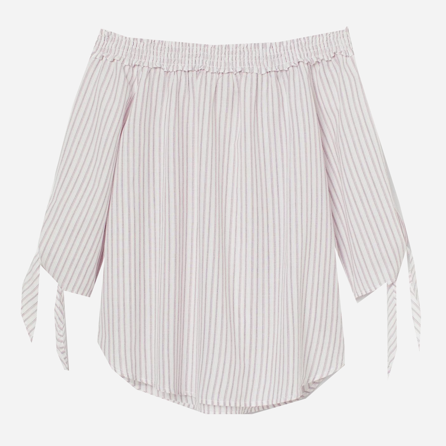 

Блузка H&M 6906449-AEEH 38 Белая с розовым