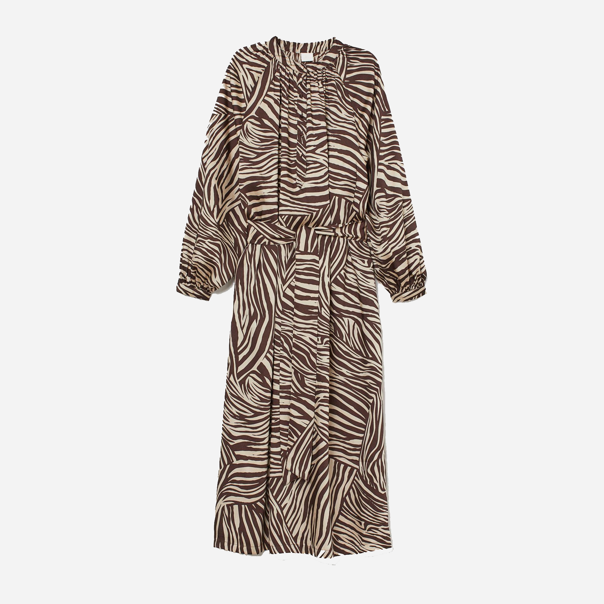 

Платье H&M 7872370-ABGC 50 Коричневое с бежевым