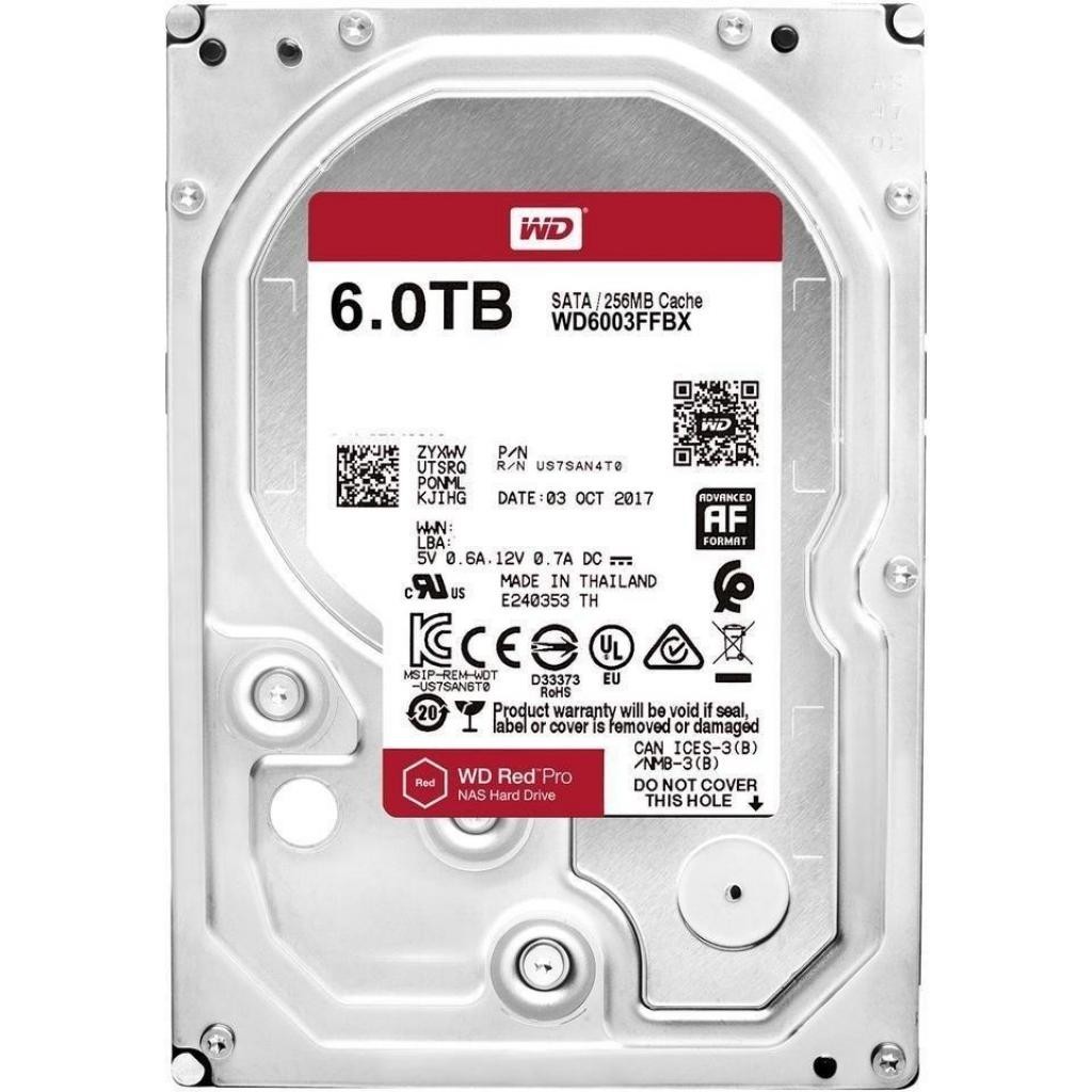 

Жесткий диск 3.5 Western Digital Red Pro NAS 6TB 7200rpm 256MB SATA III (WD6003FFBX)
