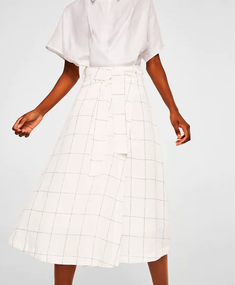 

Спідниця MANGO MNG33037653 S Білий