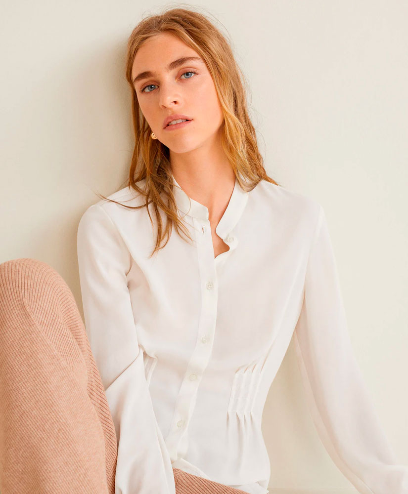 

Блуза MANGO MNG31027691 XS Молочний